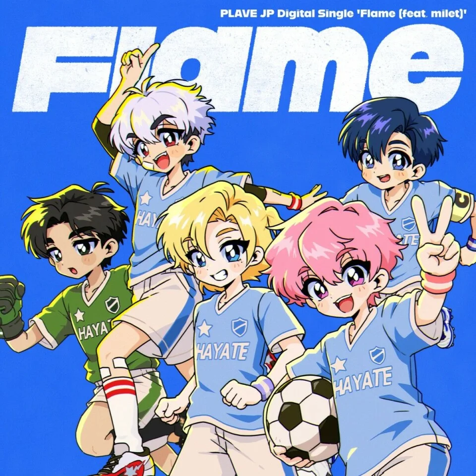 Covermotiv der japanischen PLAVE-Single Flame mit milet