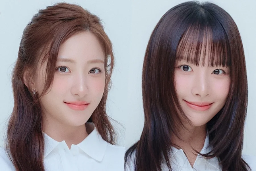 Eunseo und SeolA von WJSN auf offiziellen Porträtaufnahmen